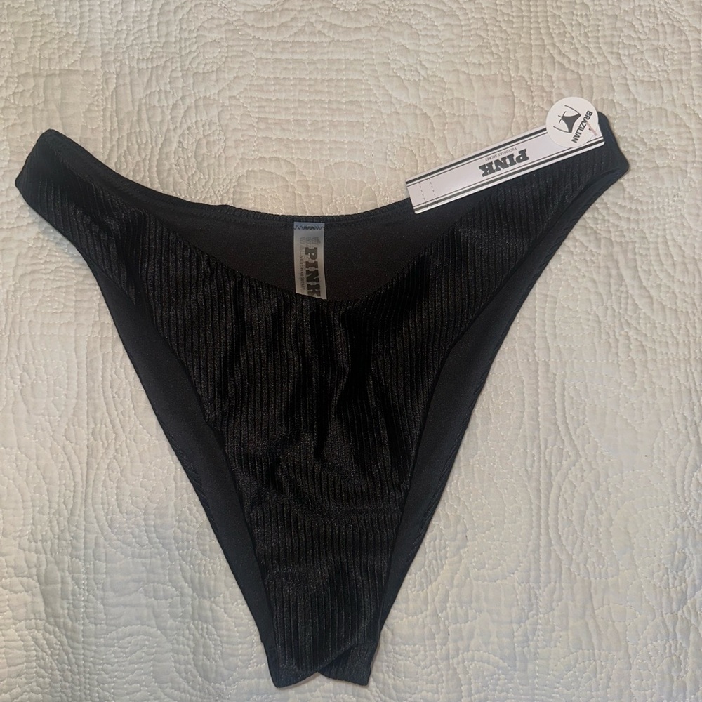 Victoria's Secret PINK Black Bikini Bottom